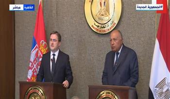 وزير خارجية صربيا لشكري: لديكم رئيس يمهد الطريق لمستقبل رائع