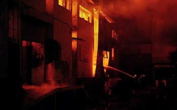 سقوط قتلى جراء حريق في مصنع بمدينة كراتشي الباكستانية