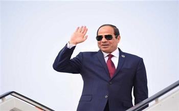  الرئيس السيسي يصل العراق للمشاركة في مؤتمر «بغداد للتعاون والشراكة»