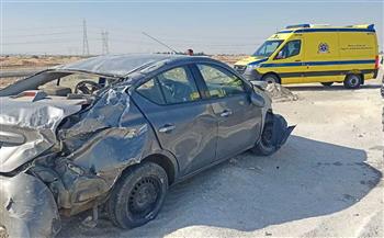 إصابة 5 أشخاص في حادث تصادم بطريق «القاهرة-السخنة»