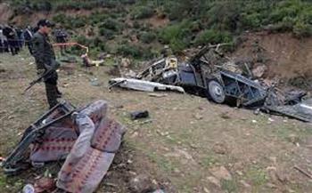 مصرع 16 شخصاً فى حادث حافلة عمال مناجم في بيرو