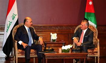 العاهل الأردني يبحث مع الرئيس العراقي سبل تعزيز التعاون المشترك