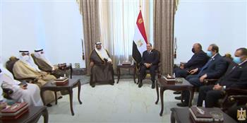 الرئيس عبد الفتاح السيسي يستقبل رئيس مجلس الوزراء الكويتي وأمير دولة قطر (فيديو)