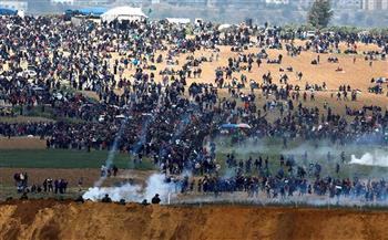 إصابة 5 فلسطينيين برصاص الاحتلال الإسرائيلي شرق غزة خلال تظاهرهم سلميا