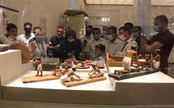 يوم ثقافى للطلاب الوافدين بجامعة المنصورة  بمتحف الحضارة المصرية 