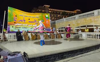 المنيا للفنون الشعبية تشعل حماس جمهور رأس البر