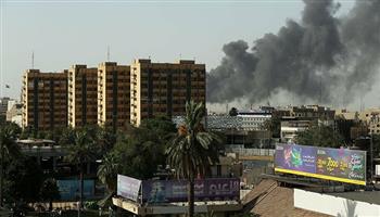 حريق في دائرة التعويضات وسط بغداد