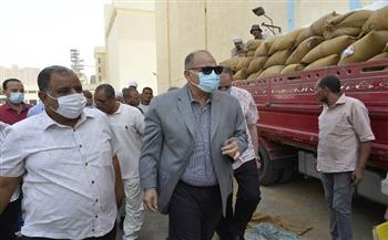 محافظ أسيوط يتفقد صوامع شركة مطاحن مصر الوسطى بنزلة عبداللاه 