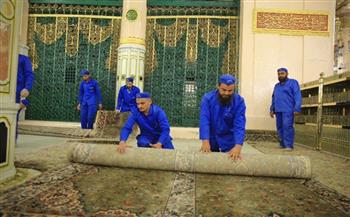 وكالة شؤون المسجد النبوي تجدّد سجاد الحرم
