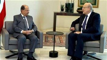 الرئاسة اللبنانية: عون وميقاتي وقعا مرسوم تشكيل الحكومة الجديدة