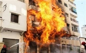 معاينة النيابة في حريق شقة شقيق سمسم شهاب بالوراق "تفحمت بالكامل"