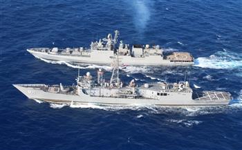 القوات البحرية المصرية والهندية تنفذان تدريبا بحريا عابرا بنطاق الأسطول الشمالى بالبحر المتوسط