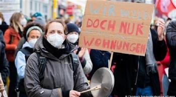 تظاهر المئات في برلين احتجاجا على ارتفاع الإيجارات