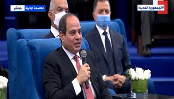 الرئيس السيسي: مصر اعتبرت حربها على الإرهاب مبنية على التعمير بكل عنف