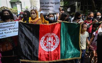 لاجئون أفغان في الهند يتظاهرون ضد حركة طالبان وباكستان