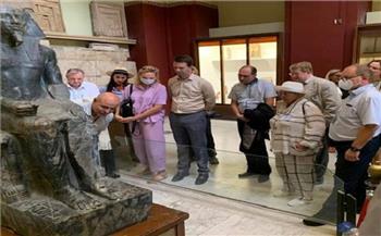وفد رفيع المستوى من المعهد المتحد للعلوم النووية الروسي يزور المتحف المصري بالتحرير