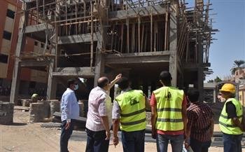 محافظ أسيوط يتفقد أعمال إنشاء مجمع الخدمات الحكومية بقرية الشامية بساحل سليم