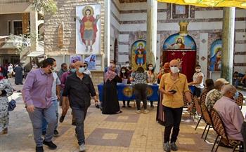 وكيل صحة الشرقية يتابع وحدة تطعيم كورونا بكنيسة ماري مينا فى منيا القمح