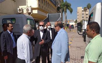 محافظ كفر الشيخ يتفقد الدفعة الثانية من سيارات نقل القمامة سعة 5 أطنان