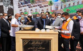 وزير القوى العاملة يضع حجر الأساس لمسجد فريد خميس 