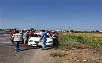 إصابة 5 أشخاص في حادث تصادم سيارة ميكروباص وملاكي بكفر الشيخ