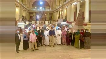 وفد من الأئمة والواعظات السودانيين يزور المتحف المصري بالتحرير