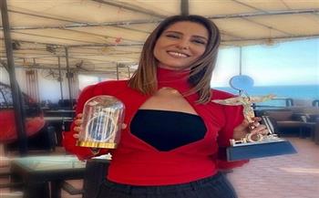 حنان مطاوع تحصل على جائزة أفضل ممثلة من مهرجان الأمل
