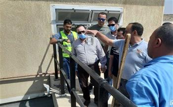 رئيس جهاز مدينة الشروق يتفقد محطات وروافع الصرف الصحي