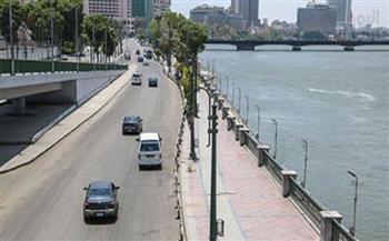 الحالة المرورية بشوارع ومحاور القاهرة والجيزة