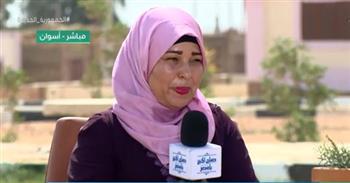 سيدة بأسوان تشكر الرئيس السيسي: «كنا أموات قبل حياة كريمة» (فيديو)