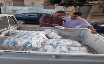 ضبط سيارة محملة بسكر مدعم قبل بيعه في السوق السوداء بالإسكندرية 