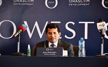 وزير الرياضة يضع حجر أساس إنشاء نادي «O west Club» بمدينة ٦ أكتوبر 