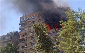 اندلاع حريق في بناية بها موقع «المدار للإعلام الرقمي» (فيديو)