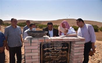 محافظ مطروح يضع حجر أساس سد وادي إسماعيل للحد من خطر السيول