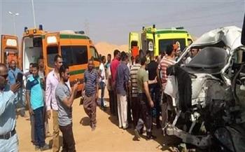 طريق إدفو -مرسى علم ينهى حياة 5 أشخاص فى حادث مأساوي 