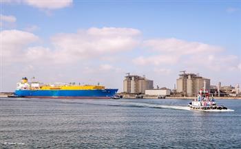 ميناء دمياط يستقبل ناقلة «AMADI» لتحميل 64 الف طن من الغاز المسال