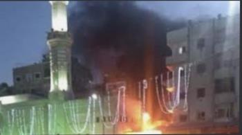 بسبب ماس كهربي.. حريق داخل مسجد في مدينة نصر دون إصابات 