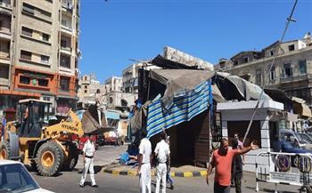 تحرير 845 محضرًا وضبط 8717 حالة إشغال فى حملة أمنية بالإسكندرية