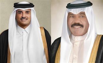 أمير قطر يتلقى رسالة خطية من أمير الكويت
