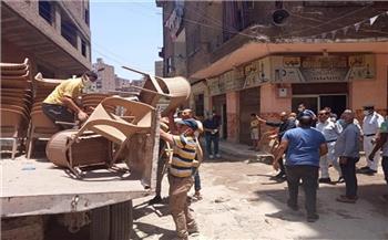  «الجيزة» ترفع 1450 حالة إشغال للمحال والمقاهي بهضبة الأهرام