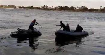 مصرع 4 عمال سقطت بهم سيارة في نهر النيل بمنشأة القناطر