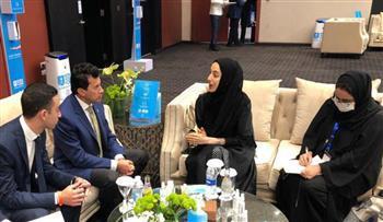 «صبحي» يلتقى وزيرة الدولة الإماراتية لشؤون الشباب