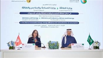 وزيرة الصناعة التونسية: توقيع مذكرة تفاهم مع السعودية هي الأولي من نوعها في الطاقة المتجددة