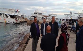 رئيس مدينة سفاجا يتفقد رفع كفاءة الميناء  البحري