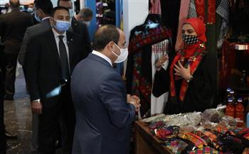الرئيس السيسي يزور «معرض مصر سيناء» ضمن فعاليات منتدى الشباب 