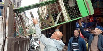 وسط الإسكندرية: 1256 حملة إزالة إشغالات والتحفظ على 144 ألف حالة إشغال خلال 2021