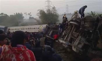 ارتفاع عدد الضحايا جراء حادث القطار في الهند إلى 46 قتيلاً ومصابًا