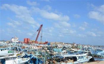 إغلاق ميناء الصيد البحري ببرج البرلس لليوم الثامن على التوالي