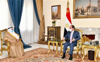 الرئيس السيسي يستقبل «الذويخ».. ويؤكد دعم مصر لأمن واستقرار الكويت 