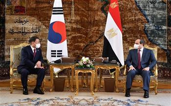 رئيس كوريا الجنوبية يشيد بجهود السيسي في مكافحة الإرهاب